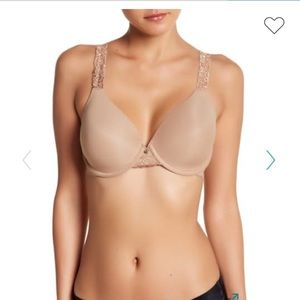 Natori Beige/Nude Lace Trim Bra